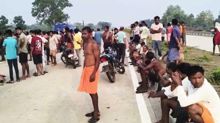 भारतमाला सड़क पर दर्दनाक हादसा, तेज रफ्तार वाहन ने तीन ग्रामीणों को कुचला, मौके पर मौत