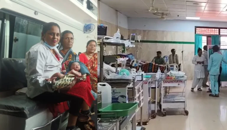 चलते एम्बुलेंस में गूंजी नवजात की किलकारी, 108 संजीवनी एक्सप्रेस की टीम ने कराया सुरक्षित प्रसव