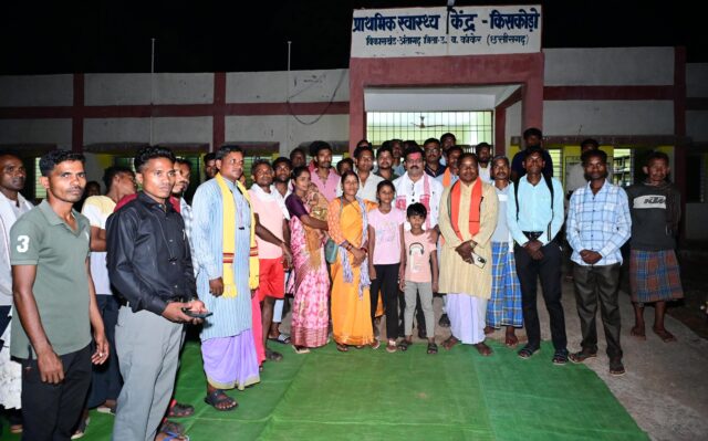 किसकोड़ो, जहां कभी लगती थी नक्सलियों की चौपाल, वहीं उप मुख्यमंत्री शर्मा ने लगाई जनचौपाल