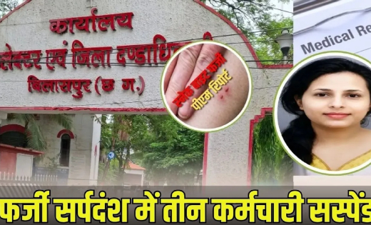 बिलासपुर फर्जी सर्पदंश मुआवजा मामला: तीन कर्मचारी निलंबित, जांच में 8 और लोगों के बयान बाकी, कई डॉक्टरों पर भी नजर