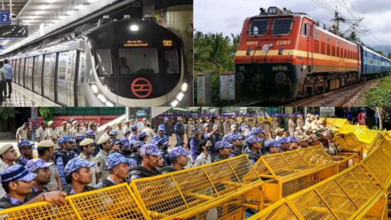 CJP के प्रदर्शन से दिल्ली में परिवहन और स्कूलों पर असर, 45 मेट्रो स्टेशन बंद रखने का फैसला, जानें कहां-कहां लगी पाबंदी